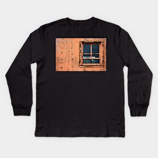 Caboose Window Kids Long Sleeve T-Shirt